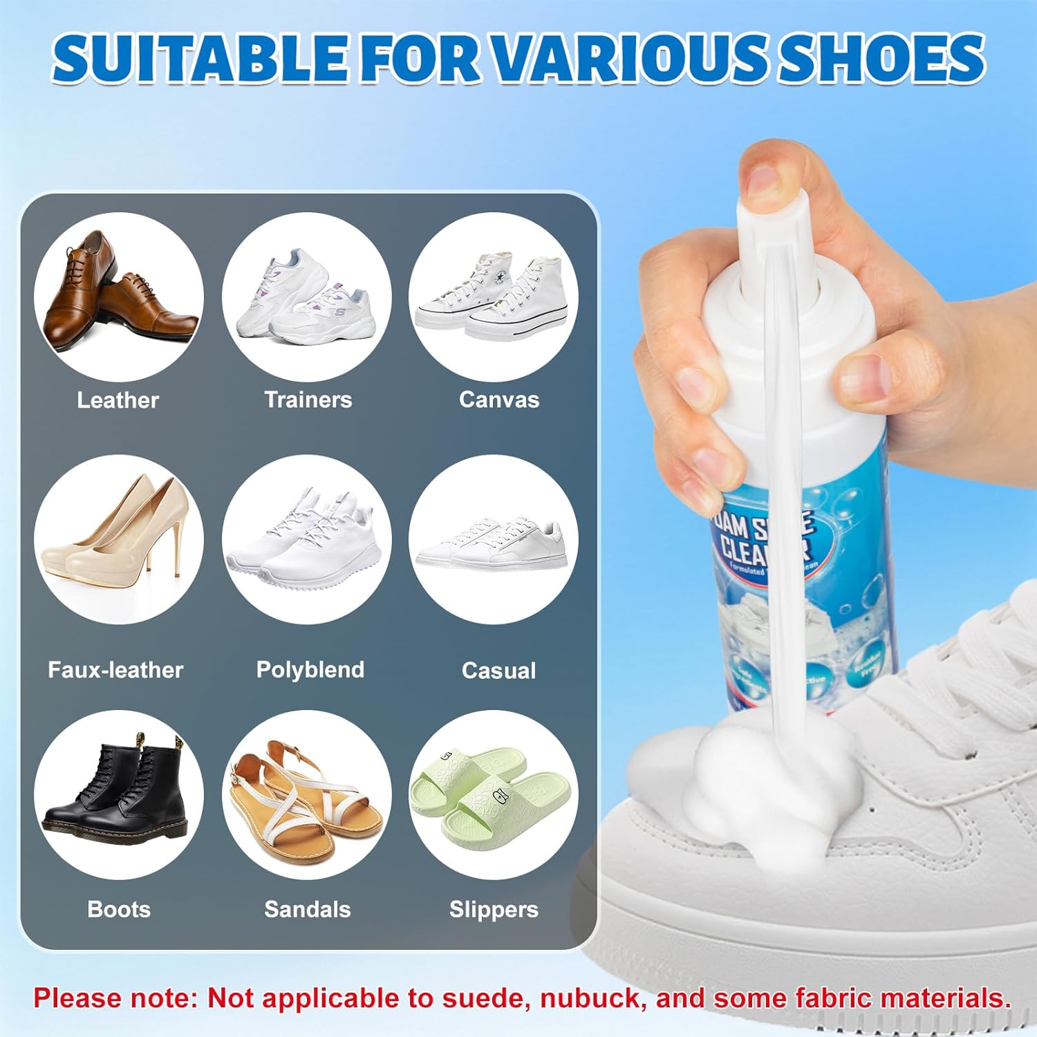 Espuma Limpadora de Calçados p - Sneaker Cleaning Kit avaliação e preço